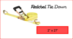 Ratchet Tie Down 2" x 27'