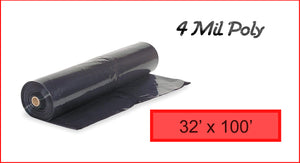 4 Mil Poly 32' x 100'